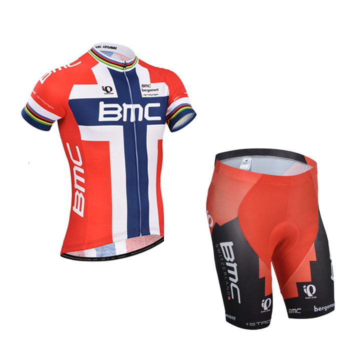 2014 Maillot Bmc Rojo mangas cortas